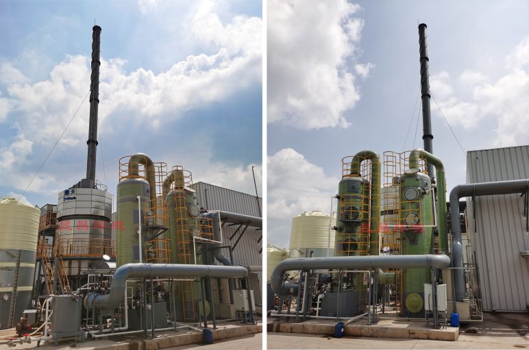 蒲城蓝晓科技新材料有限公司10000风量旋转式RTO——鼎天Toptank交付验收